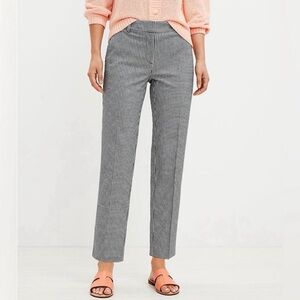 NWT Loft The Riviera Gingham Slim Pants Size 14P